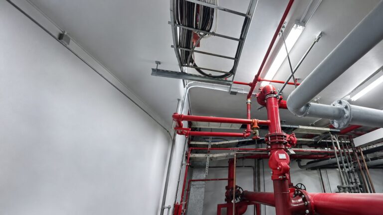 Detalle de mantenimiento en sistema contra incendio