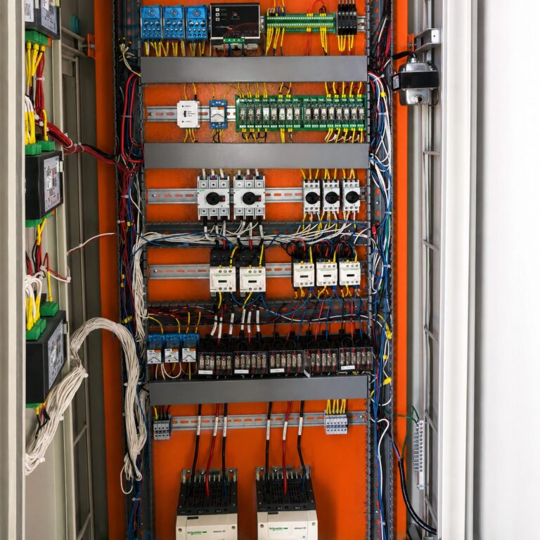 Componentes internos de un tablero de control
