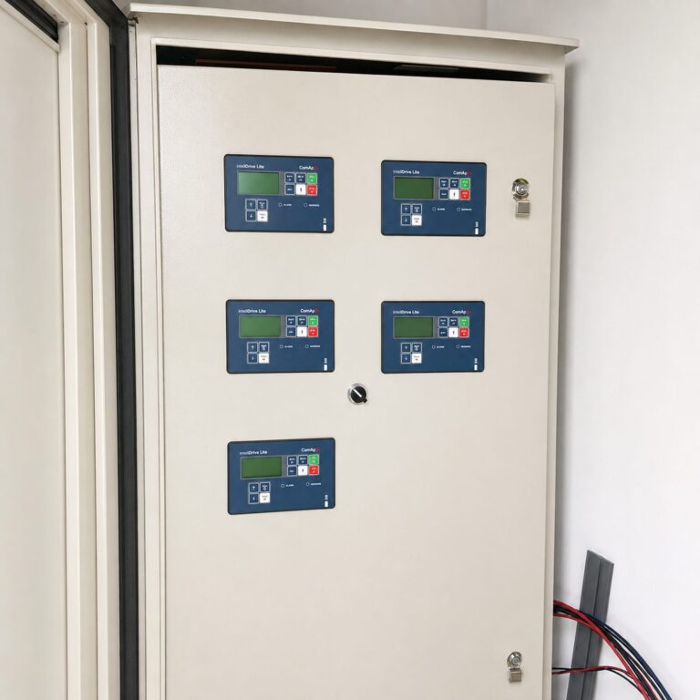 Frente de un tablero de control